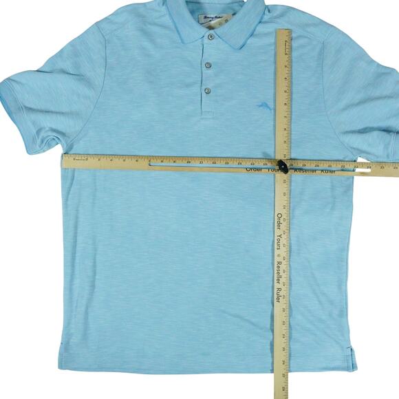 Tommy Bahama Island Zone Via Verde Golf Polo Shirt Blue Mens Large NWT - Picture 4 of 6